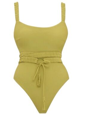 Andrea Iyamah Antii One Piece Swimsuit in Wasabi Green Size S NWT